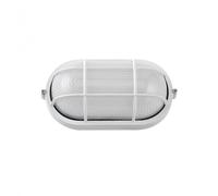 FAB 148162001 | Aplique Ext. Oval Aluminio Apus Peq. 1xe27 Blanco 9x21x10,5 Cm Ip44