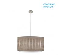 Akunadecor lampara colgante modelo alexandra color madera gris regulab