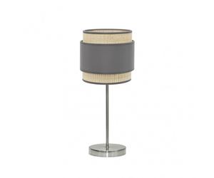 Akunadecor sobremesa 1luz x e14 modelo kandy natural/gris