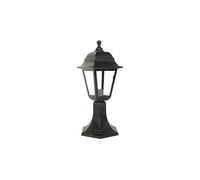 Sobremuro exterior albahaca 1xe27 negro ip44 policarbonato 41,5x16,5d