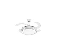AKUNADECOR Ventilador Dc Ambra L Blanco Led Integrado Conectividad App Akunadecor