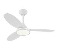 AKUNADECOR Ventilador Dc Mahon Blanco Led Dimable Con Memoria De Color
