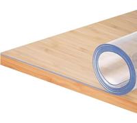 Akuops Protector de Mesa Transparente PVC Mantel Transparente Mantel de plástico Grueso Impermeable sin Encogimiento Inodoro a Medida