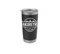 Akureyri Islandia City Travel North Adventure Vaso térmico de acero inoxidable de doble pared