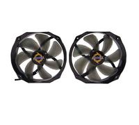 akust 140 mm hoja 120 mm Frame Funda Bearing PWM ventilador de refrigeración 2 Pcs