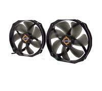 akust 140 mm hoja 120 mm marco manga Teniendo ventilador de refrigeración 3 pines 2 pcs