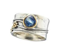 akwuiopt Anillo de plata natural para el día de la madre y paquete de anillos para el día de la madre, talla única, Metal, Sin piedras preciosas