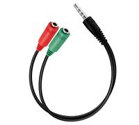 Akyga Adaptador audio Conector TRRS de 3,5 mm a conector doble,