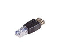 AKYGA - Adaptador de Red USB (F) para RJ-45 (M) USB 2.0, Color Negro