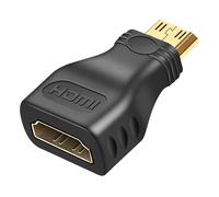 Akyga Adaptador vídeo HDMI hembra a HDMI mini macho Full HD 1080p,