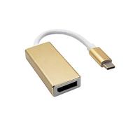 Akyga AK-AD-56 - Cable Adaptador (Conector USB C Macho a Conector DisplayPort Hembra, 15 cm)