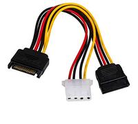 AKYGA AK-CA-32 - Cable Adaptador SATA (Conector Macho a Conector Molex Hembra, 15 cm)