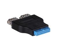 Akyga AK-CA-58 - Adaptador de Placa Base (2 Puertos USB 3.0 A Hembra/USB 19 Pines)