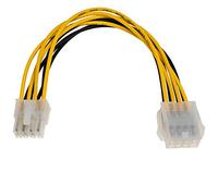Akyga AK de CA de 08 Cable de 8 Pines EPS 20 cm Amarillo/Negro