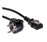 AKYGA AK de PC de 01 C Cable Alimentacion Cable Ordenador, 1,8 m para PC, Impresora, Pantallas Negro
