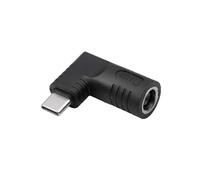 AKYGA AK-ND-D02 - Enchufe de Carga para portátil (65 W, 7,4 x 5,0 mm, Incluye Pin/USB-C, Negro)