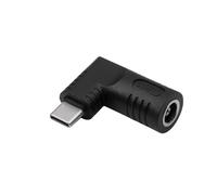 AKYGA AK-ND-D04 - Enchufe de Carga para portátil (65 W, 6,5 x 4,4 mm, Incluye Pin/USB-C Negro)