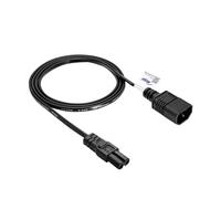 Akyga AK-PC-15A Extensión de cable de alimentación IEC C7 / C14 1,5 m CCA cable de tormenta negro cable de alimentación