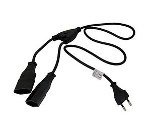 Akyga AK-RD-05A - Cable Distribuidor (2 Conectores CEE 7/16, 1,2 m), Color Cobre