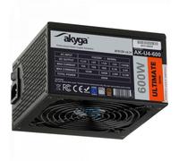 Akyga AK-U4-600 ATX - Fuente de alimentación (600 W, 80+, APFC P8, PCI-E, 6 Pines, 6 + 2 Pines, 6 SATA)