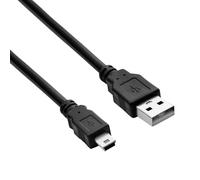 Akyga AK-USB-22 - Cable de Datos y sincronización (Mini USB B 2.0, 5 Pines, 1 m)