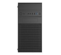 Akyga AK19BK Micro Tower - Carcasa compacta para Ordenador con USB-C, USB 3.0 y Audio HD, Compatible con Micro ATX, Mini ITX, Flex ATX, para Uso en la Oficina y el hogar, sin Fuente de alimentación