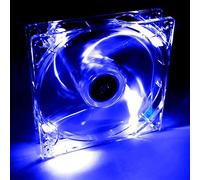 Akyga AW-12A-BL - Ventilador para PC (4 LED, 120 mm, 12 V), Color Azul