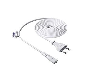 Akyga cable de alimentación para Notebook AK-RD-06A Eight CCA CEE 7/16/IEC C7 1,5 m blanco