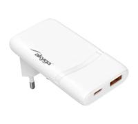 AKYGA Cargador USB de 65 W USB-C®, USB-A, color blanco
