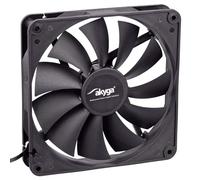 Akyga Sistema de ventilador AW-14A-BK 140 mm negro Molex + 3 pines