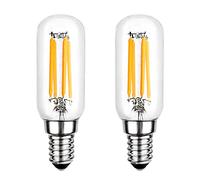 Akynite Bombilla LED Campana Extractora E14 T25 4W Luz Fria 6000K 400LM, AC 220V, Equivalente a 40W Tubular, Filamento Retro LED E14 para Campana Cocina, No Regulable, Pack de 2