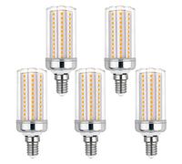 Akynite Bombilla LED E14 16W Luz Neutra 4000K, 2000LM, 108 LEDs, CA 230V, Equivalente a Halógeno 150W 120W, No Regulable, Maíz Casquillo Fino para Luz de Techo, Pack de 5