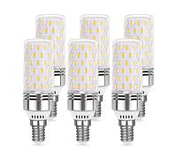 Akynite Bombillas LED E14 12W Blanco Cálido 3000K 1450LM, 84 LEDs, Equivalente Lámpara Halógena E14 100W, CA 230V, Bombilla LED Casquillo E14 Luz Cálida para Luz de Techo, No Regulable, pack de 6