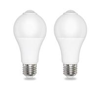 Akynite Bombillas LED Sensor Movimiento E27 12W Luz Fria 6000K 1000LM, 120 grados, CA 220-240V, Auto on/off, Bombillas LED Casquillo E27 Detecta de Movimiento para Entrada Corredor, pack de 2