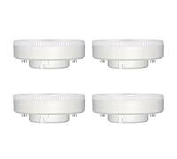 Akynite Focos GX53 9W LED Luz Fria 6000K, 800LM, 180 Grados, 230V, Reemplace la lámpara halógena & CFL, No Regulable, Bombilla LED Casquillo GX53 para Luce Cocina, pack de 4