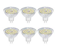 Akynite MR16 GU5.3 5W 12V LED Luz Neutra 4000K, Ø50mm, 500LM, Equivalente a Bombilla Halógena GU5.3 35W 50W, 120 Grados, Focos LED AC/DC 12V para Baño/Cocina, no regulable, pack de 6