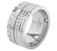 Akzent Anillo para hombre - Anillo para hombre, tamaño 62, 64, 66, 68, 70, 72, de acero inoxidable en plata, 100% impermeable y respetuoso con la piel, 70, Acero inoxidable, Sin piedras preciosas