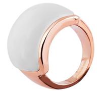 Akzent Anillo para mujer - Anillo para mujer, tamaño 54, 56, 58, 60, de acero inoxidable en oro rosa, 100% impermeable y respetuoso con la piel, 54, Acero inoxidable