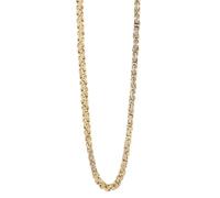 Akzent Cadena bizantina para hombre y mujer de acero inoxidable, 60 cm, color dorado, acabado robusto, para un aspecto elegante