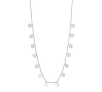 Akzent Collar con colgante de corazón para mujer de acero inoxidable | cadena de ancla 40 + 5 cm | cadena barbada | cierre de mosquetón | regalo para hombres y mujeres | 100% resistente al agua y