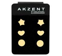 Akzent Juego de pendientes de acero inoxidable, Acero inoxidable