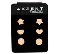Akzent Juego de pendientes de acero inoxidable, Acero inoxidable