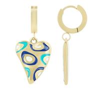 Akzent Pendientes de aro de acero inoxidable resistentes al agua en oro para mujer, 100% impermeables y hipoalergénicos