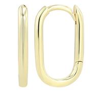 AKZENT Pendientes de aro de plata 925 resistentes al agua para mujer en oro, rodiados, 100% impermeables y hipoalergénicos