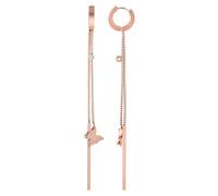 Akzent Pendientes de aro plegables de acero inoxidable para colgar, 3, Acero inoxidable