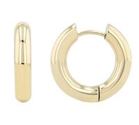 Akzent Pendientes de aro unisex de acero inoxidable resistentes al agua en plata y oro, 100% impermeables y hipoalergénicos, 21, Acero inoxidable