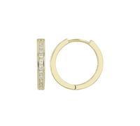 Akzent Pendientes de plata 925 impermeables para mujer en plata y oro, hipoalergénicos gracias al acero quirúrgico médico, extra ligeros, 3, Plata, Circonia cúbica