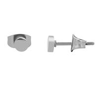 Akzent Pendientes "Dune" de acero inoxidable, redondos, diámetro de 4 mm, Acero inoxidable