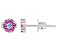 AKZENT Pendientes impermeables de plata 925 para mujer en plata rodiada, 100% impermeables y hipoalergénicos