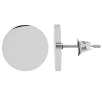 Akzent Pendientes "Neo" de acero inoxidable, diámetro de 12 mm, Acero inoxidable